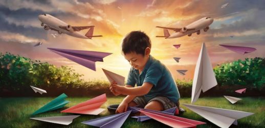 A small village scene representing Vishal's humble beginnings